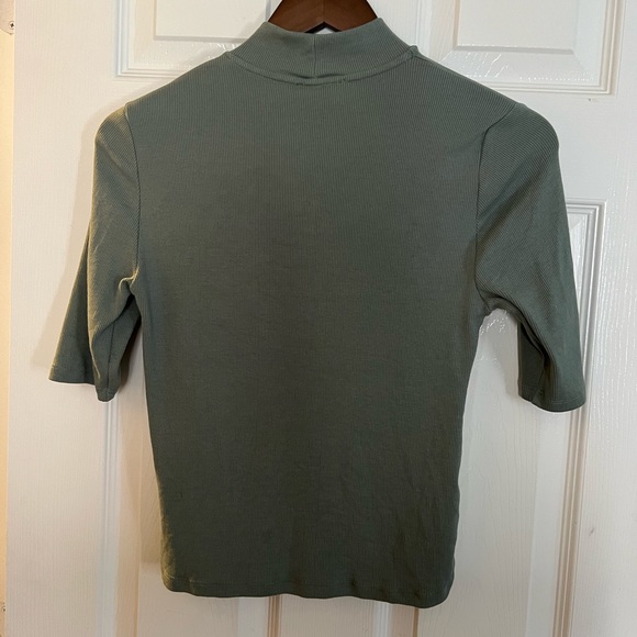 ZARA: Ribbed High Collar Top - Picture 5 of 6